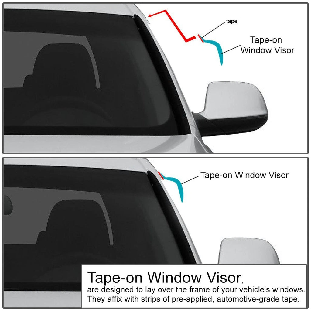 FOR 97-04 MONTERO SPORT 4PCS TINTED WINDOW VISOR/WIND DEFLECTOR VENT RAIN GUARD