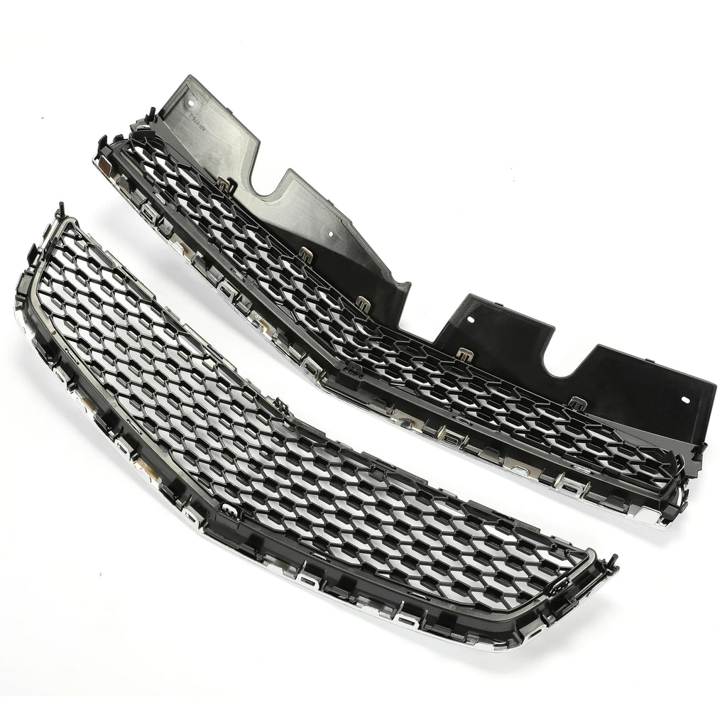For Chevrolet Equinox 2010-2015 Chrome Front Upper &amp; Lower Bumper Grille 2Pcs
