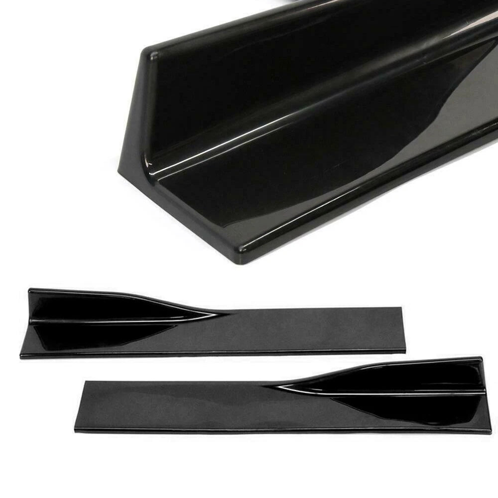78.7" Universal Side Skirt Extensions Rocker Panel Splitters Lip For Honda BMW