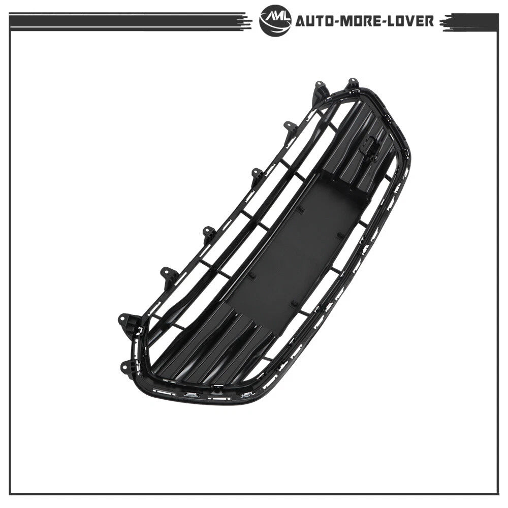 For Chevrolet Trax 2017-2021 Front Upper and Lower Grille Set Black Chrome 2PCS