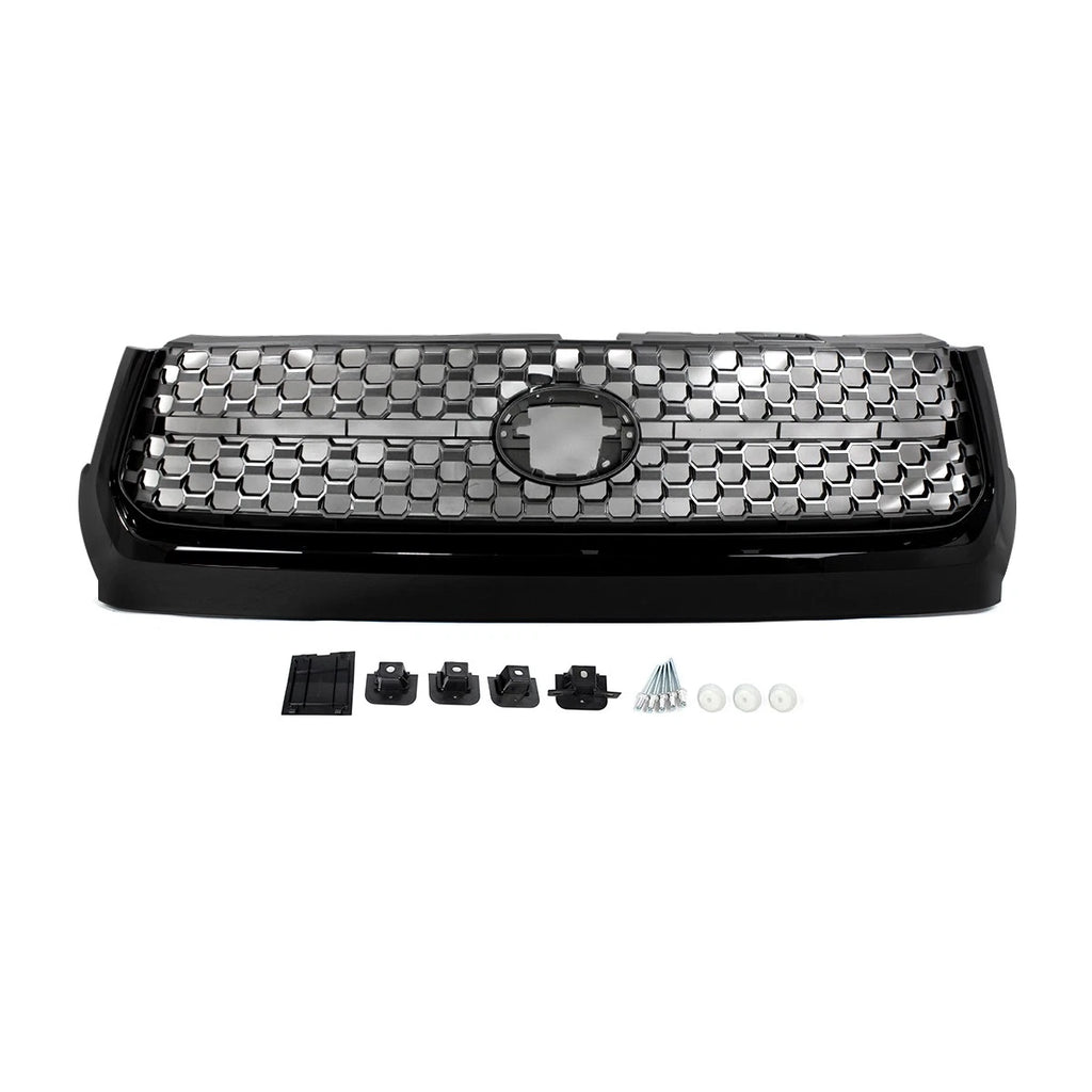Honeycomb TRD Style Front Bumper Upper Grille Grill For 2014-2021 Toyota Tundra