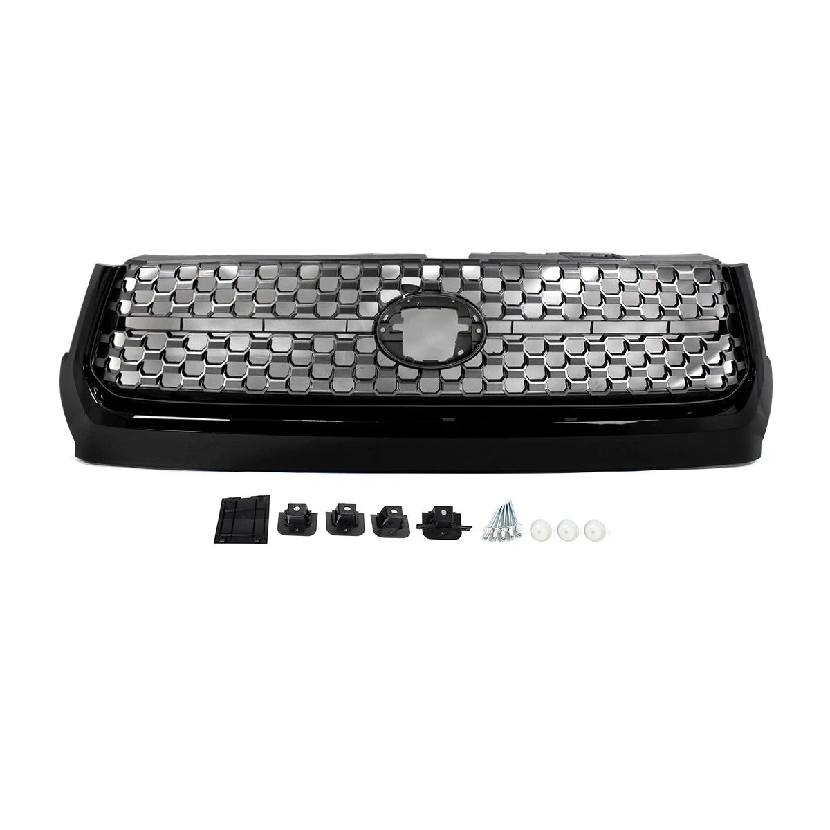 Honeycomb TRD Style Front Bumper Upper Grille Grill For 2014-2021 Toyota Tundra