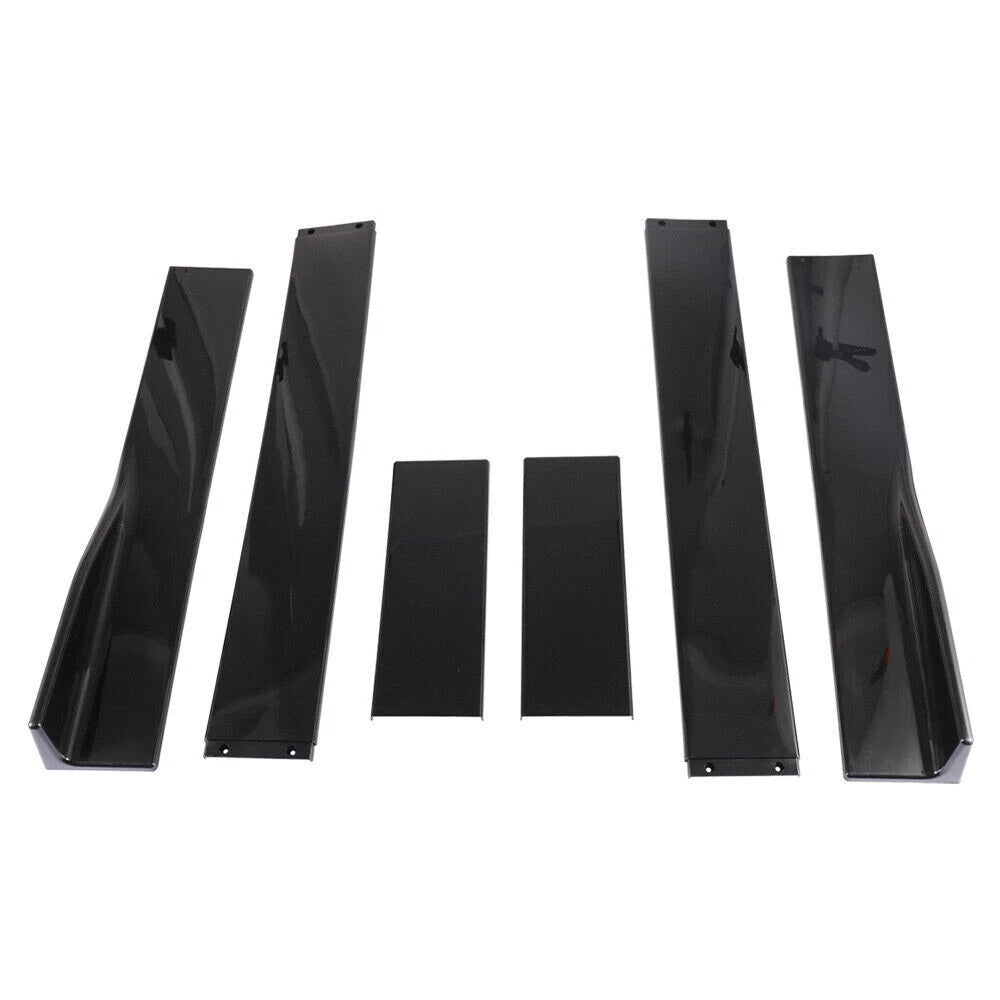 For Dodge Charger 86" Side Skirt Extension Rocker Panel Splitter Glossy Black