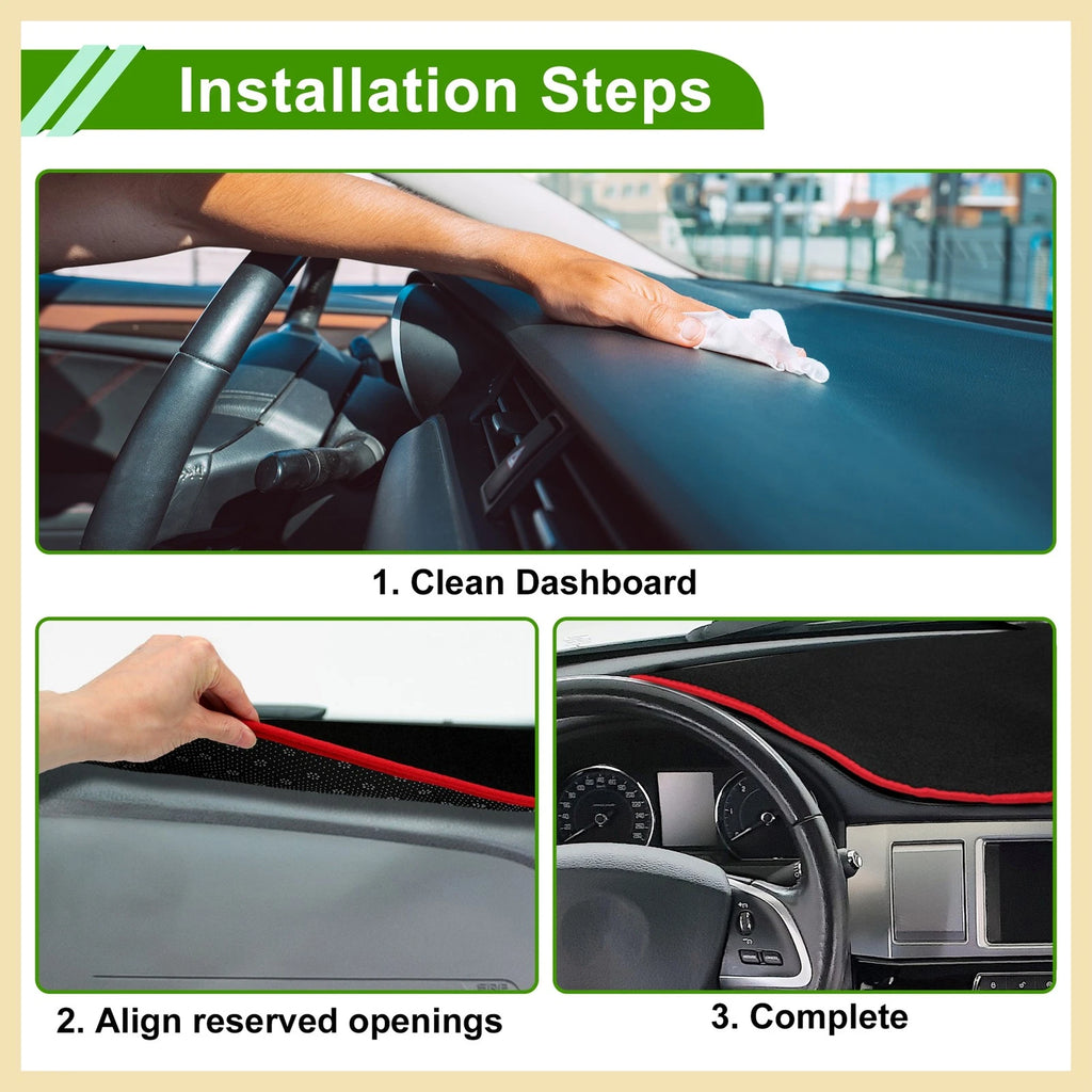 Dashboard Cover Fit for BMW 7-Series 2016-2020 Black 1 Pc