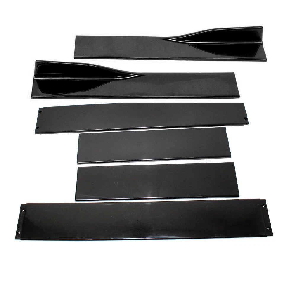 78.7" Universal Side Skirt Extensions Rocker Panel Splitters Lip For Honda BMW