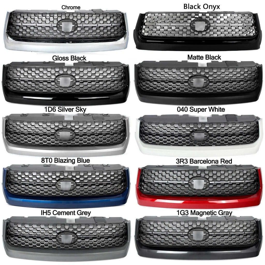 Honeycomb TRD Style Front Bumper Upper Grille Grill For 2014-2021 Toyota Tundra