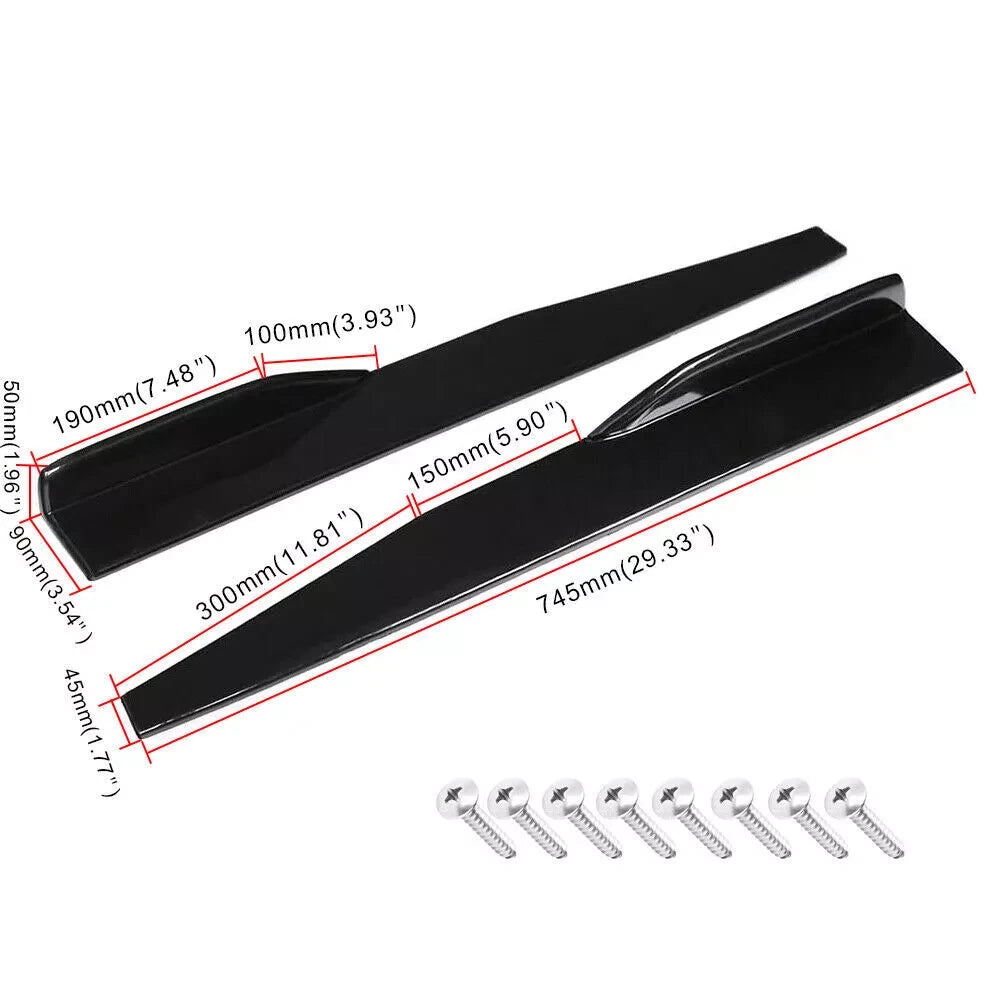 For Mini Cooper Front Bumper Lip Spoiler Splitter Body Kit Side Skirt Rear Lip