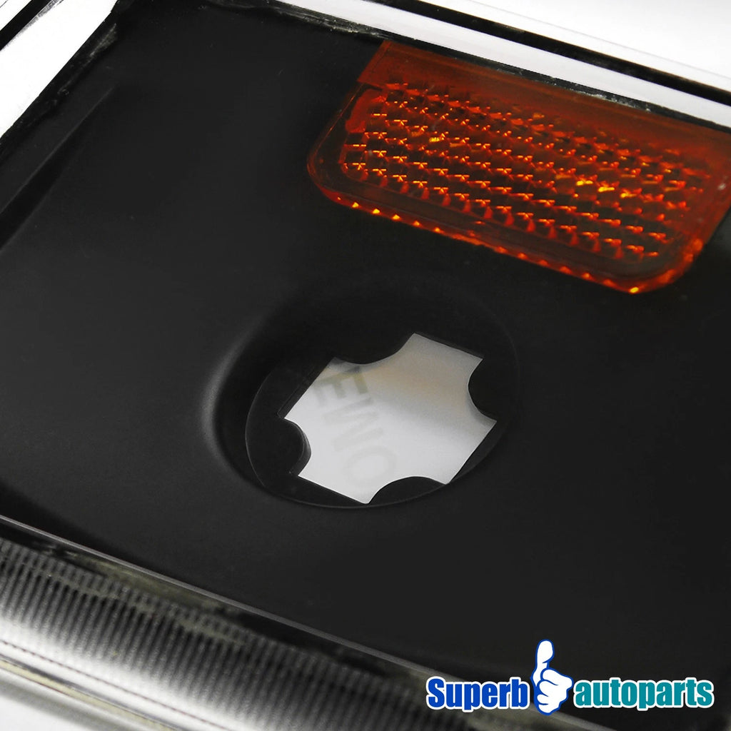 Fit 1988-1993 GMC Suburban Tahoe Silverado Head Lights+Bumper+Corner Lamps Black