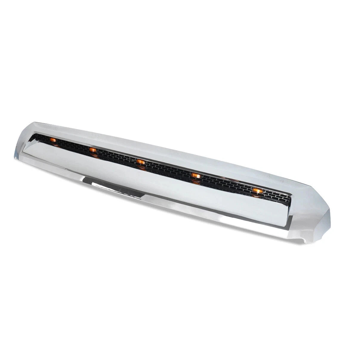 Front Upper Hood Bulge Molding Grille w/5 Lights For Toyota Tundra 2014-2021