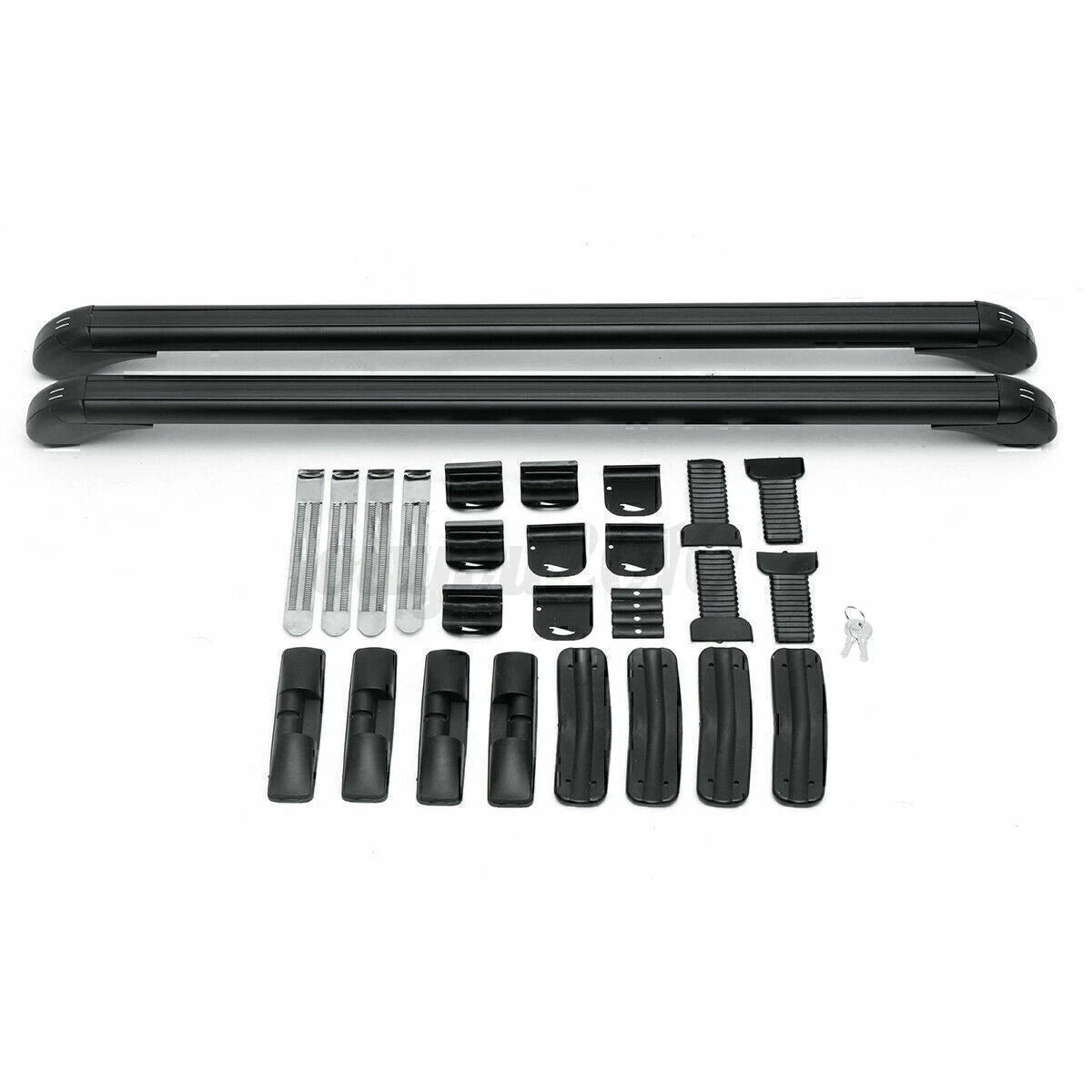 Universal Car Top Roof Rack Cross Bar 41" Luggage Carrier Aluminum w/ Lock
