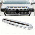Front Upper Hood Bulge Molding Grille w/5 Lights For Toyota Tundra 2014-2021