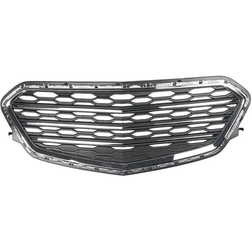 Chrome Front Bumper Grill Upper Lower Grille Kit For 2016 2017 Chevrolet Equinox