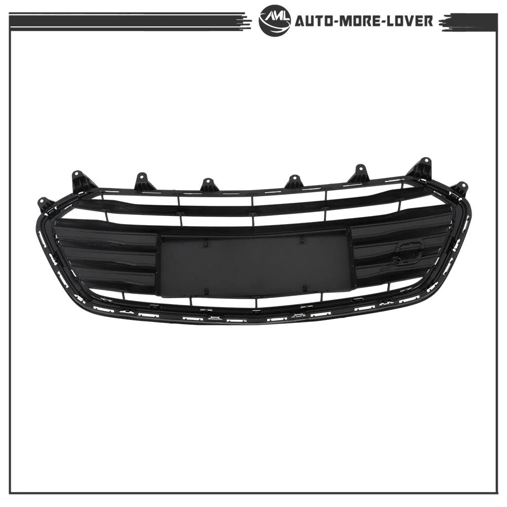 For Chevrolet Trax 2017-2021 Front Upper and Lower Grille Set Black Chrome 2PCS