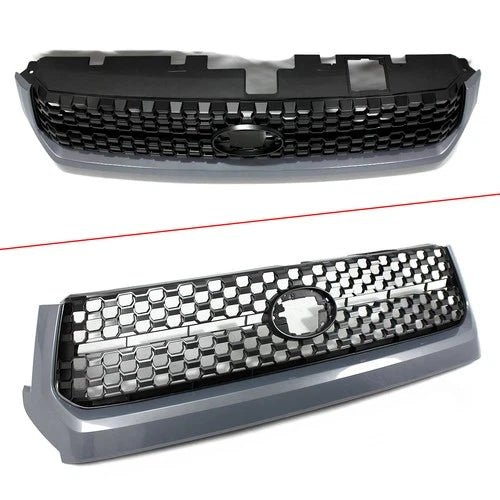 Honeycomb TRD Style Front Bumper Upper Grille Grill For 2014-2021 Toyota Tundra